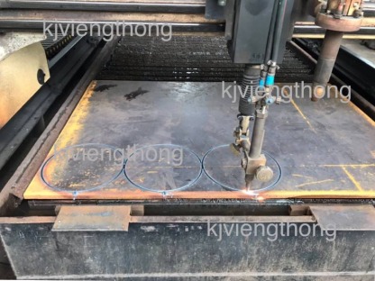 ตัดเหล็เพลทด้วยเครื่องCNC งานเรียบ สวย - โรงงานผลิตแบบเหล็ก - เคเจเวียงทอง